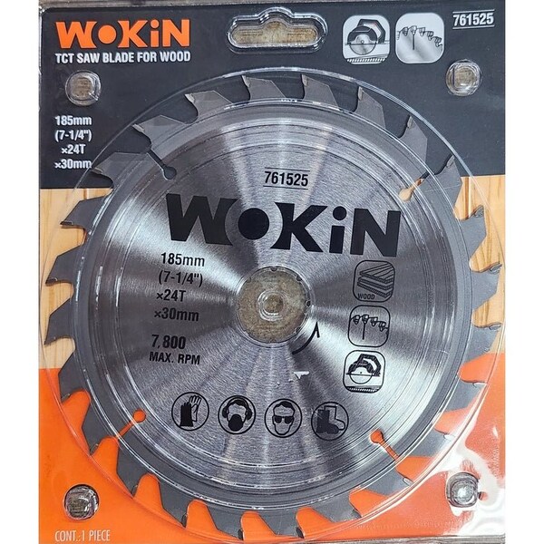 Wokin 7-1/4 Inch Tct Saw Blade 24 Teeth 761525 - main